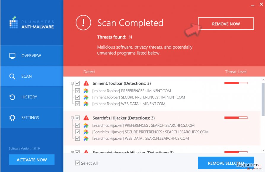Remove threats with Plumbytes Remove threats with Plumbytes