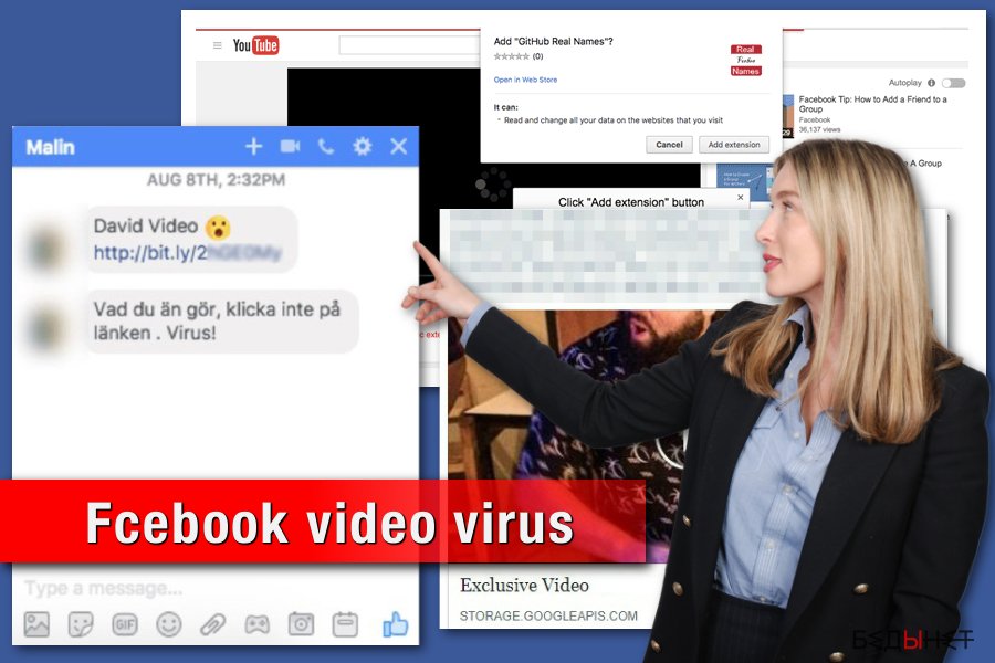 Facebook video virus